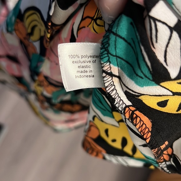 Lame Bryant Floral Blouse Ruffle Sleeve size 14 - Picture 6 of 7